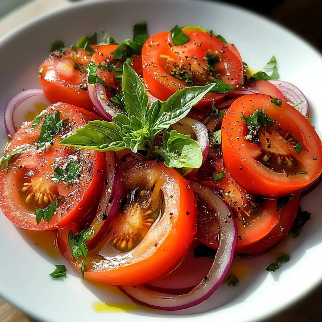 Tomato Heart Salad: 6 Minutes to Fresh Deliciousness